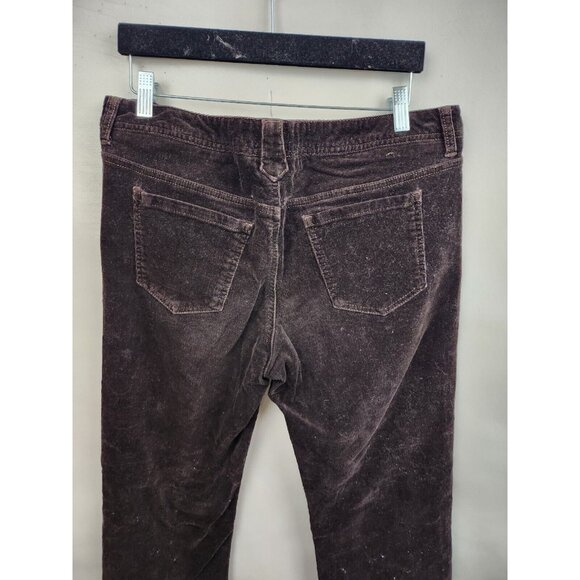 Tommy Hilfiger Womens Corduroy Boot Cut Pants Size 10 Long Brown Mid Rise Y2K - Picture 5 of 6